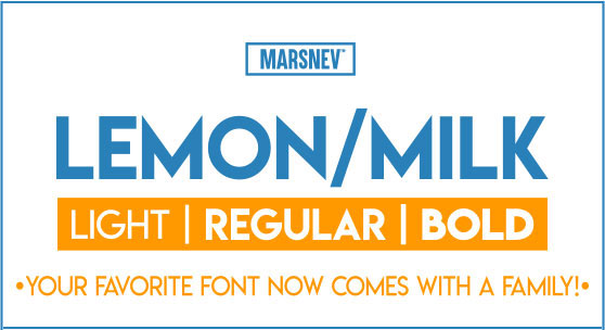 lemon milk bold font