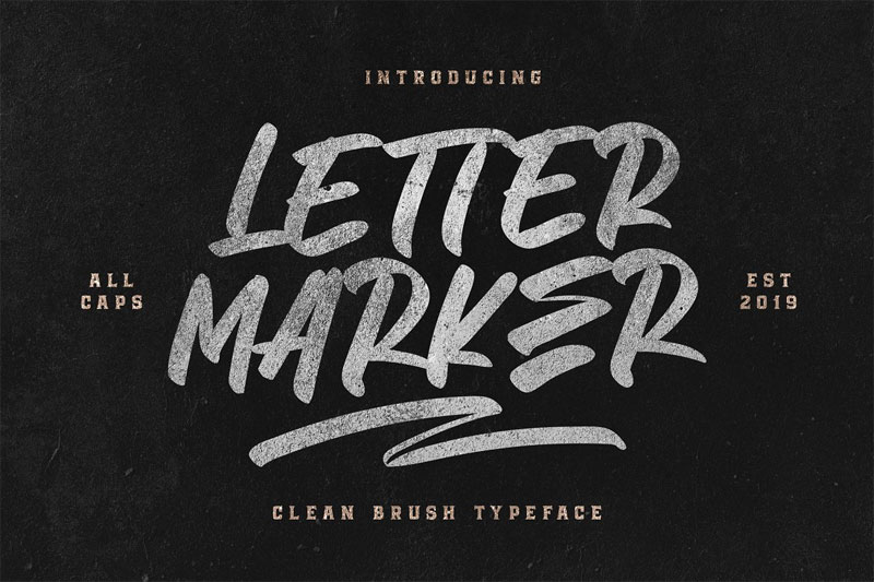 letter marker marker font