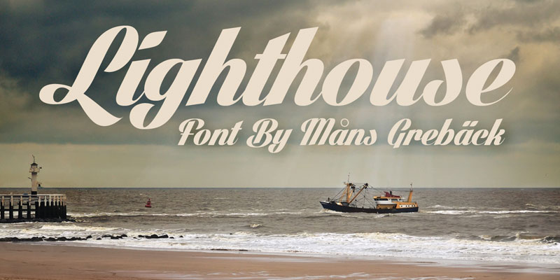 lighthouse bold font
