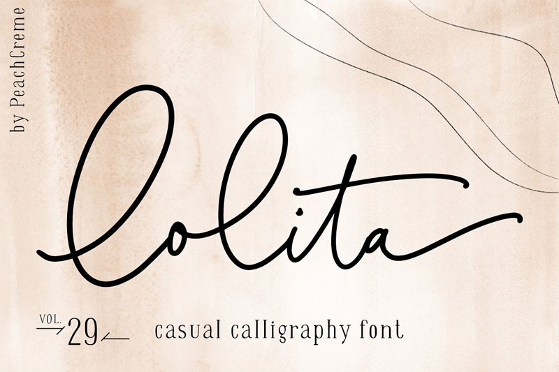 lolita casual chic thank you font
