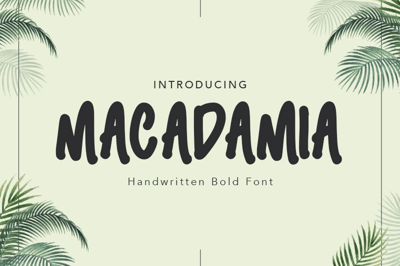 macadamia bold font
