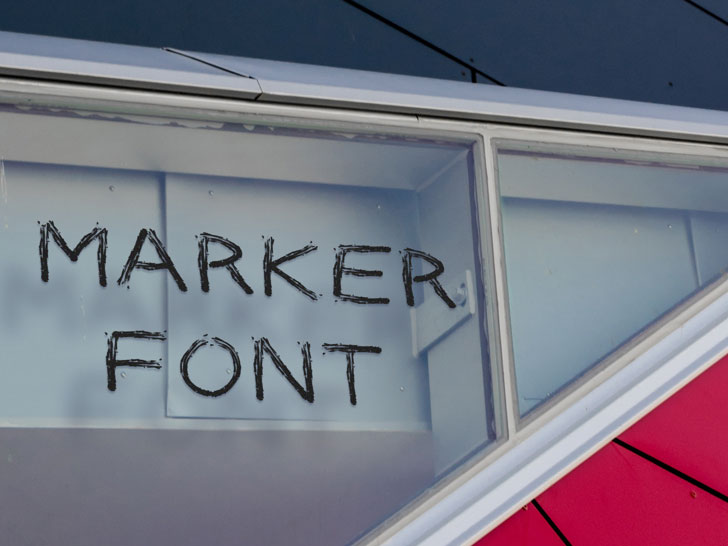 marker marker font