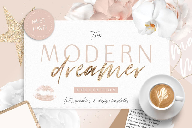 modern dreamer thank you font