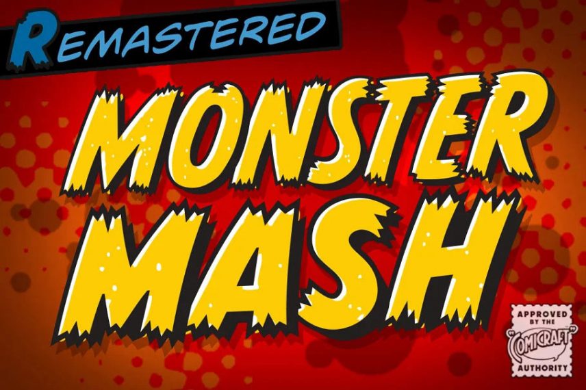 Monster Mash a ragged comic Font