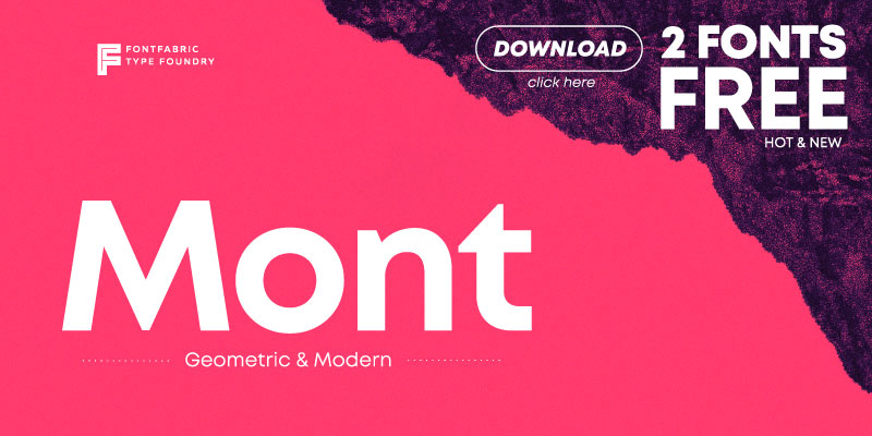 mont bold font