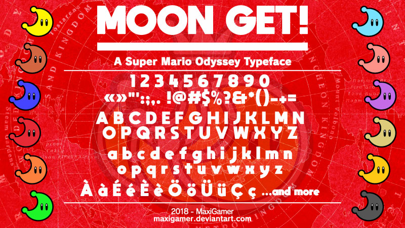 moon get! bold font