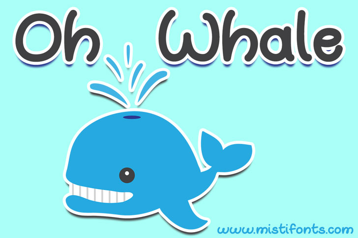 oh whale marker font