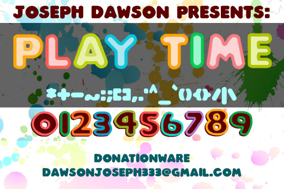 play time kindergarten font