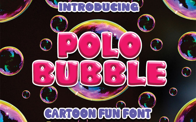 polo bubble kindergarten font