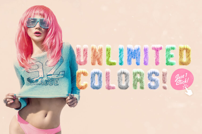 realistic fur photoshop styles actions generators