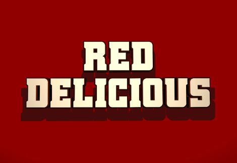 red delicious bold font