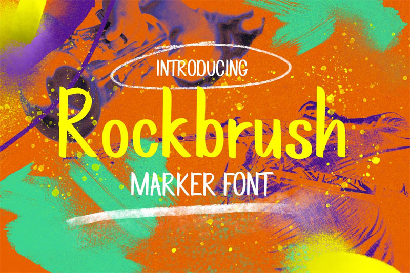 rockbrush marker marker font
