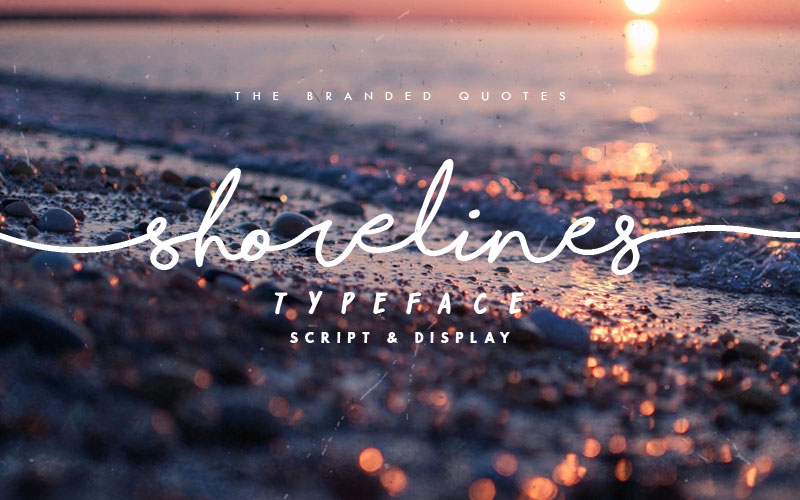 shorelines script thank you font