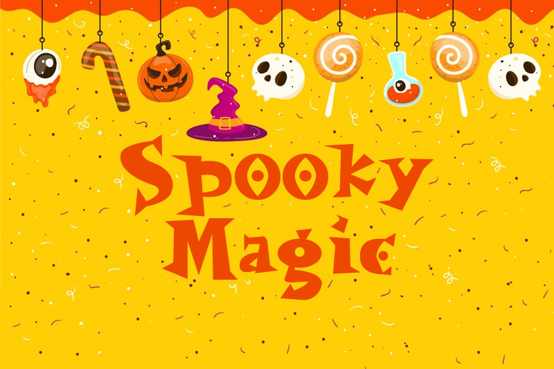 spooky magic kindergarten font