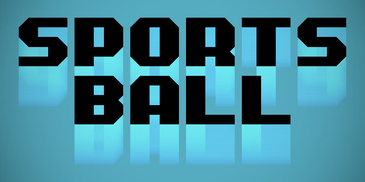 sports ball bold font