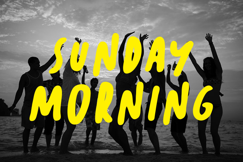 sunday morning bold font