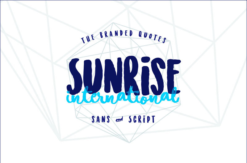sunrise international bold font