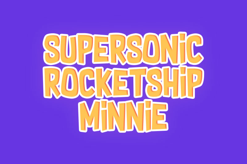 supersonic rocketship kindergarten font
