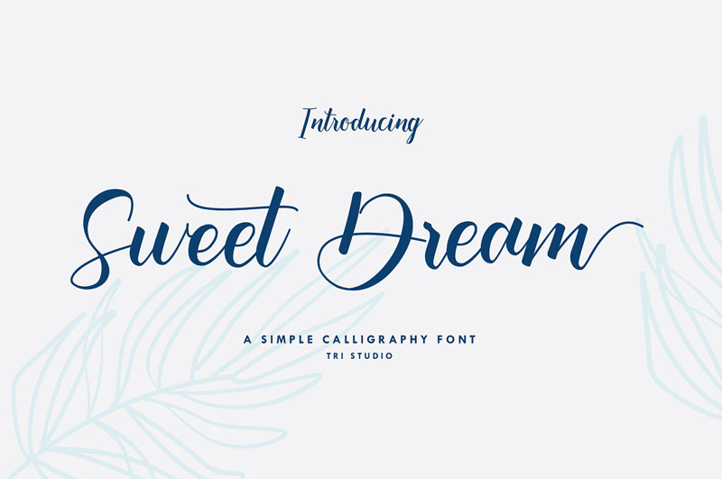 sweet dream thank you font