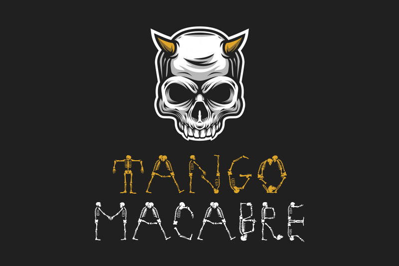 tangomacabre skeleton font