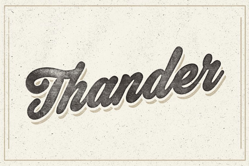 thander bold font