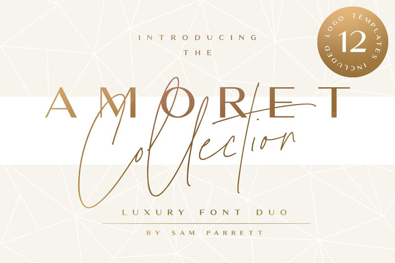 the amoret thank you font
