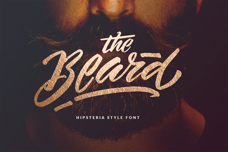 the beard branded typeface +extras marker font