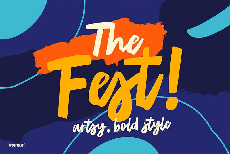 the fest bold artsy bold font