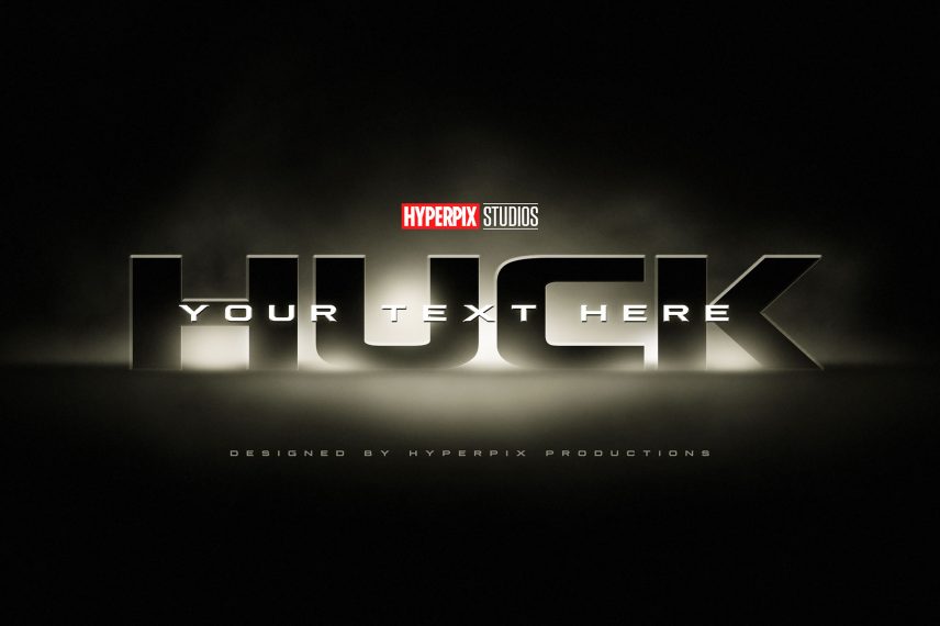 The Incredible Hulk Text Effect PSD Template