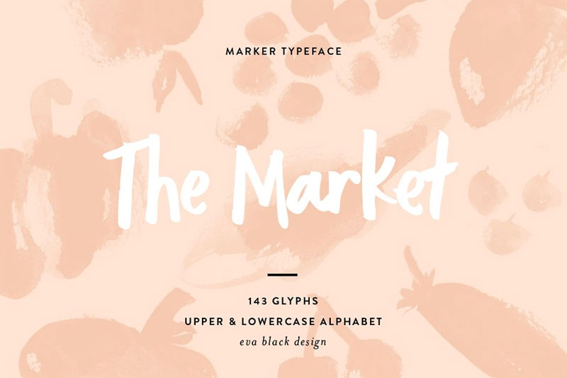 the market marker font