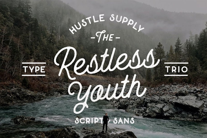 the restless youth marker font