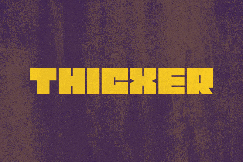 thicxer bold font