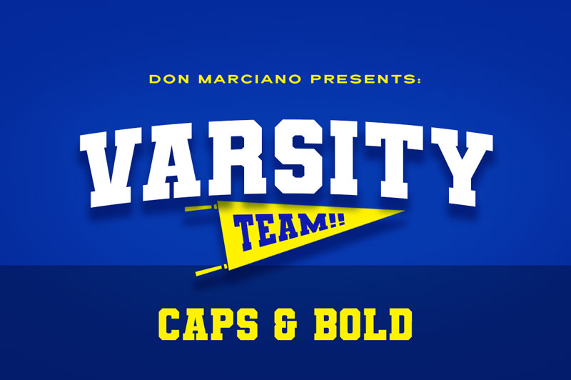 varsity team bold font