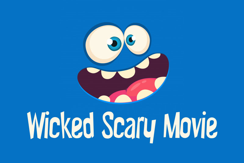 wicked scary movie kindergarten font