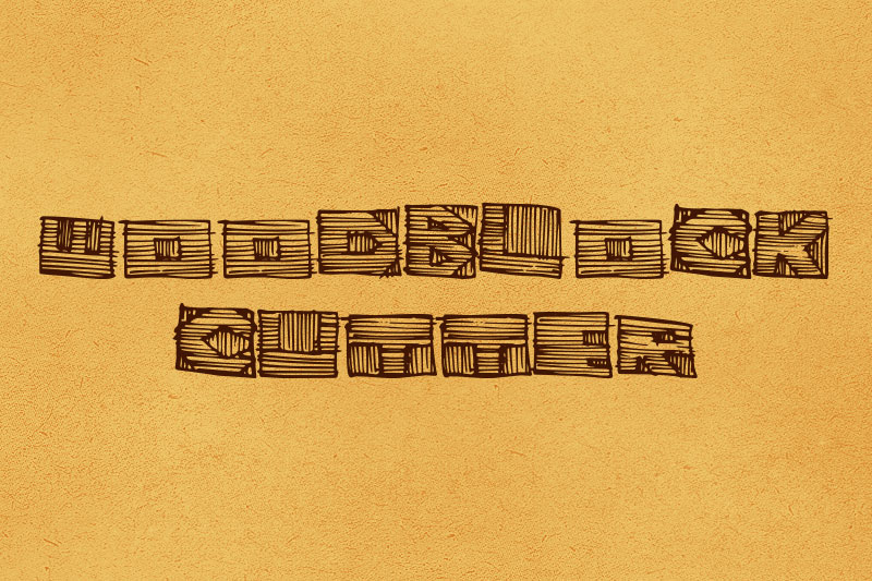woodblock cutter wood font