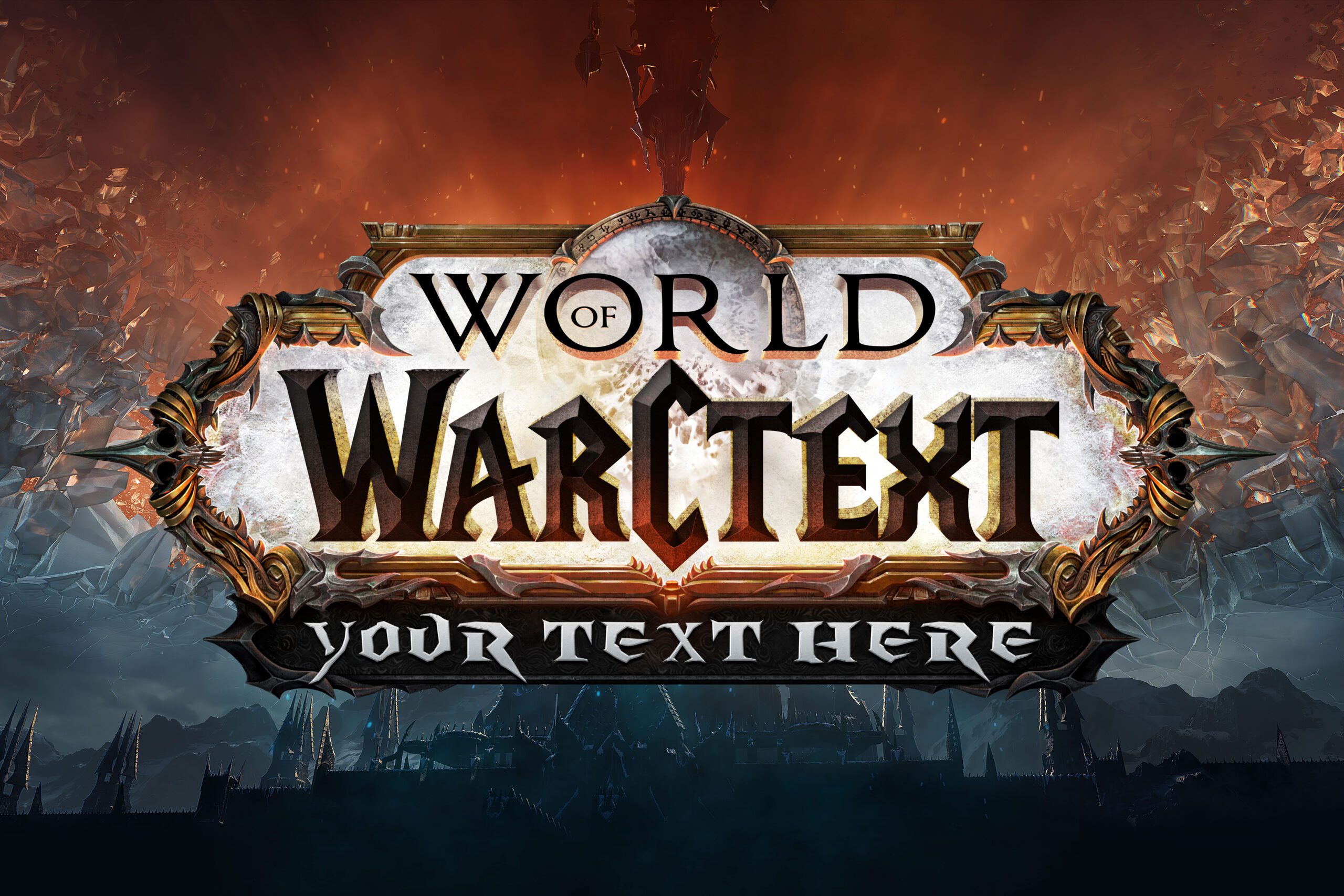 World of Warcraft: Shadowlands Text Effect PSD Style | Hyperpix