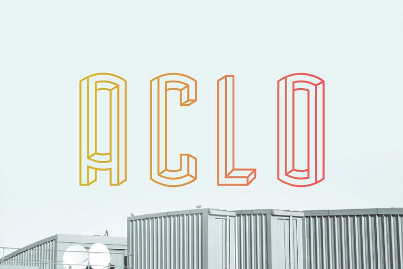 aclo architectural font