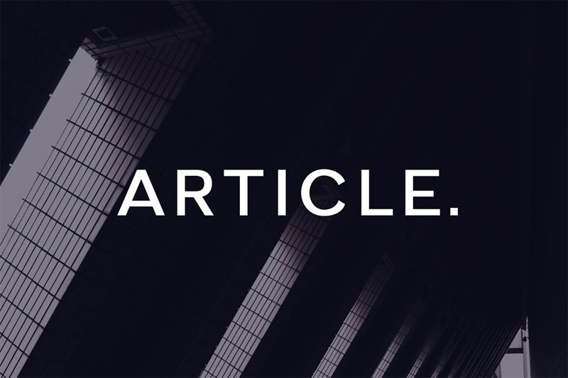 article a geometric typeface architectural font
