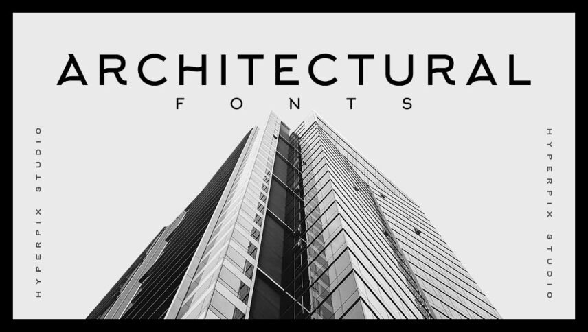 font presentation for architecture