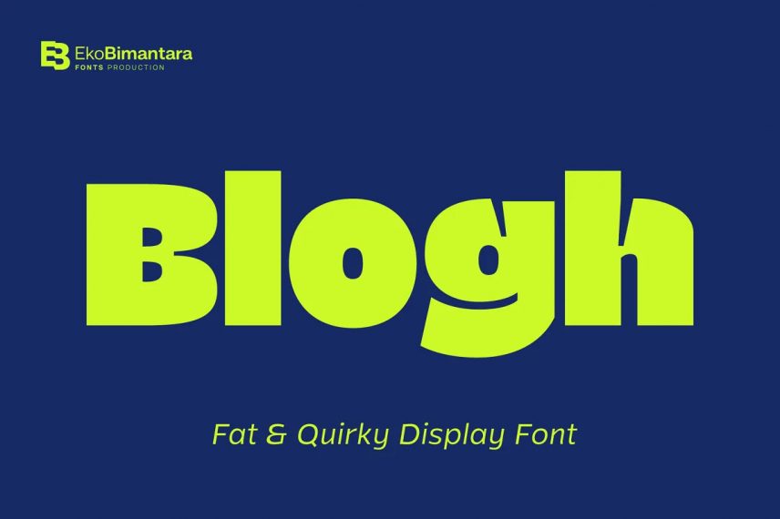 Blogh Fat and Quirky Display Font