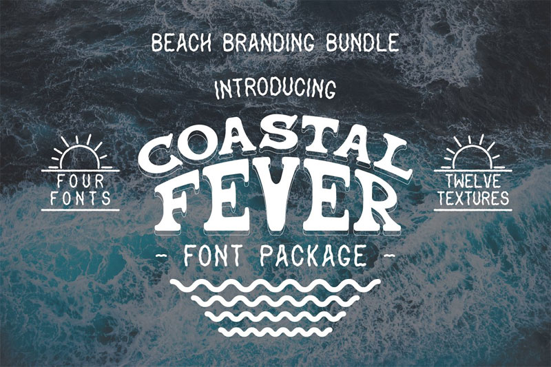 coastal fever surf font