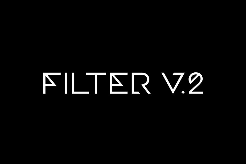 filter cf geometric sans architectural font