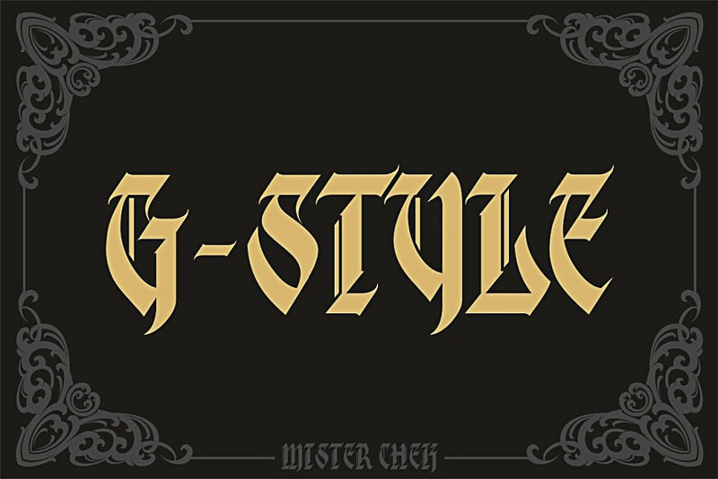 g style gangster font