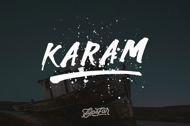 karam surf font