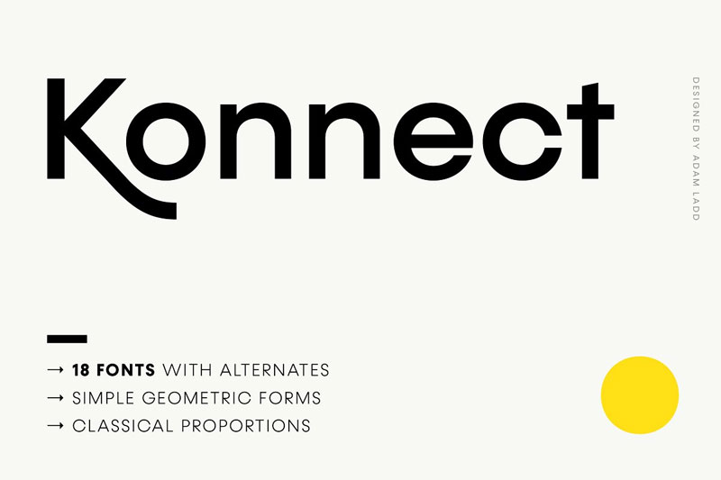 konnect architectural font