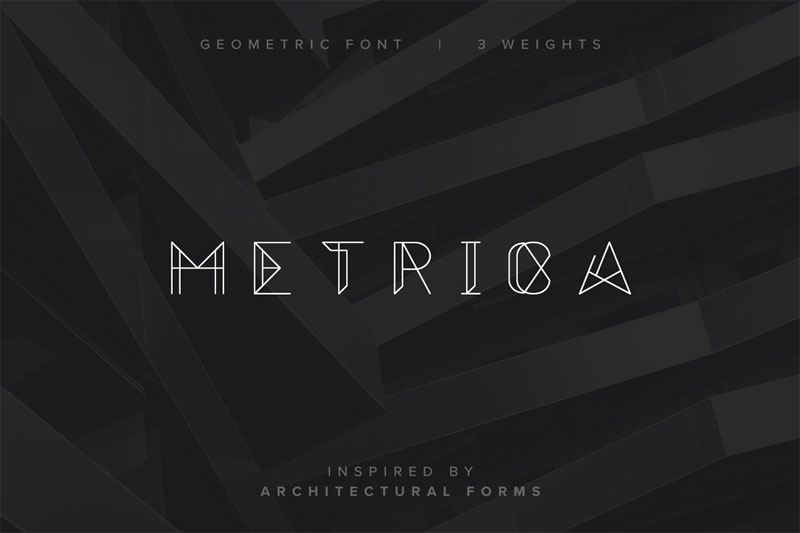 metrica architectural font