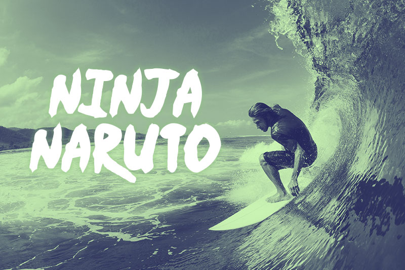 ninja naruto surf font