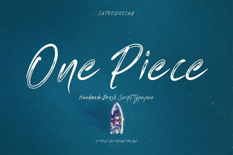 one piece brush surf font