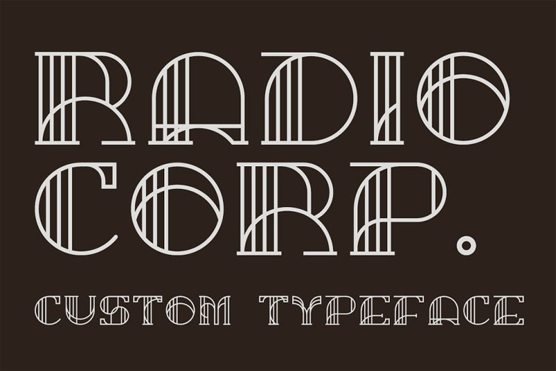radio corp – display typeface architectural font