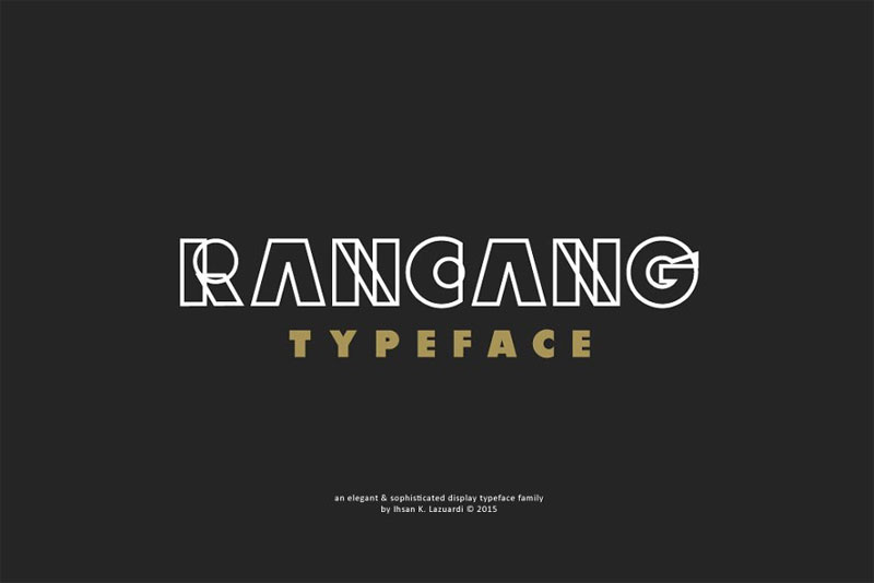 rancang typeface architectural font